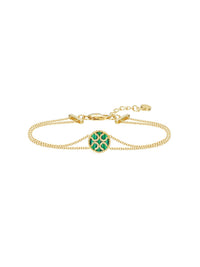Signature Bracelet - Emerald (Medium) - Orange Cube