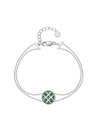 Signature Bracelet - Emerald (Medium) (White) - Orange Cube