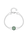 Signature Bracelet - Emerald (Medium) (White) - Orange Cube