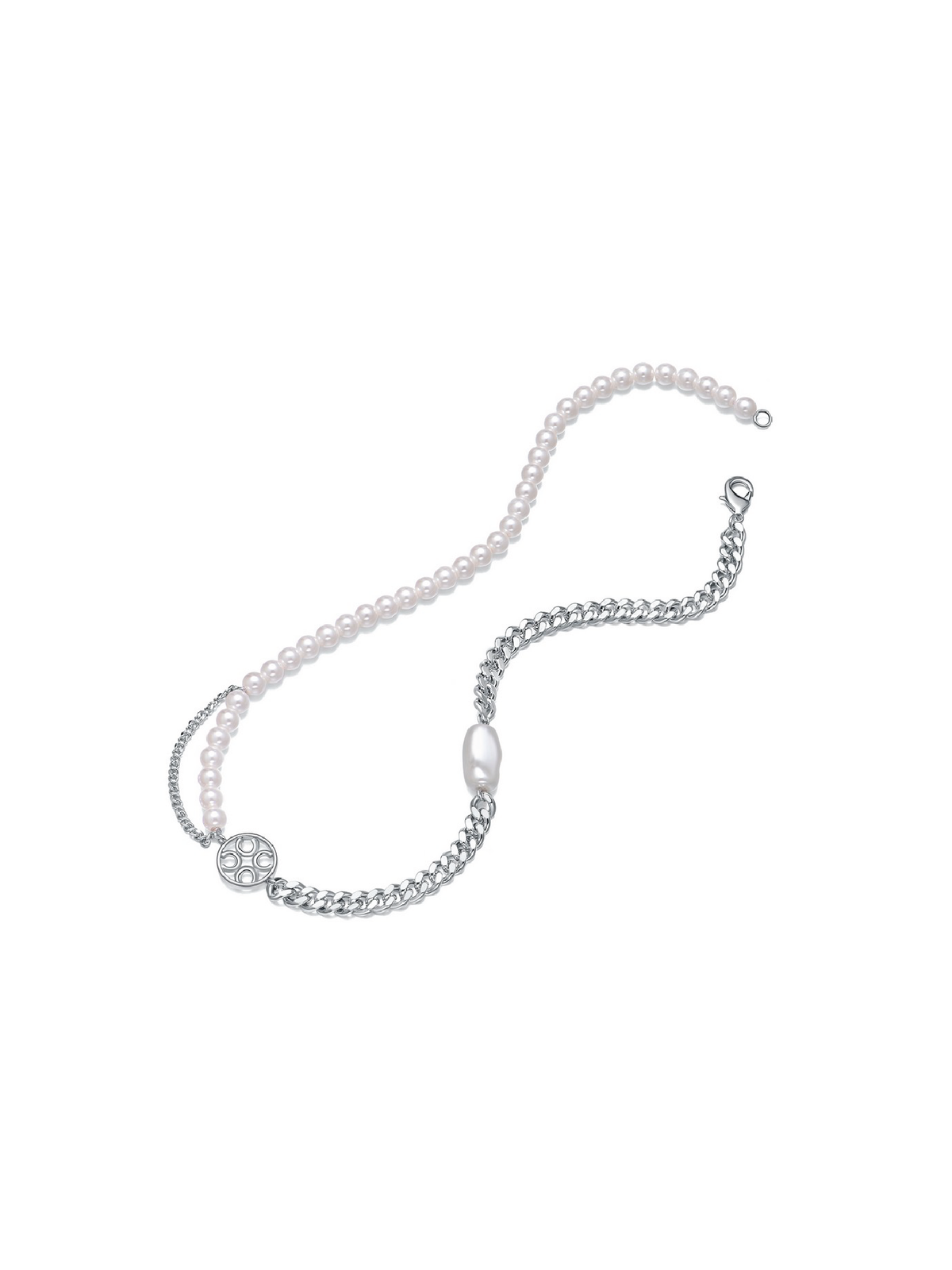 Multilayer Signature Necklace (White)