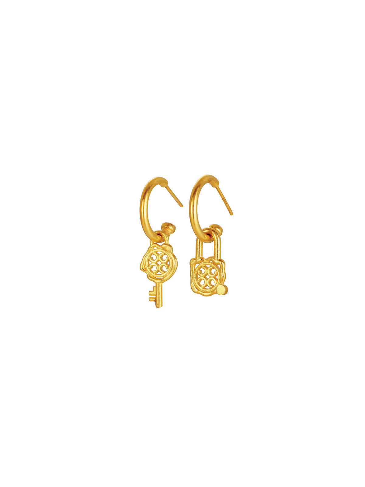 Signature Lock & Key Earrings (Pair)