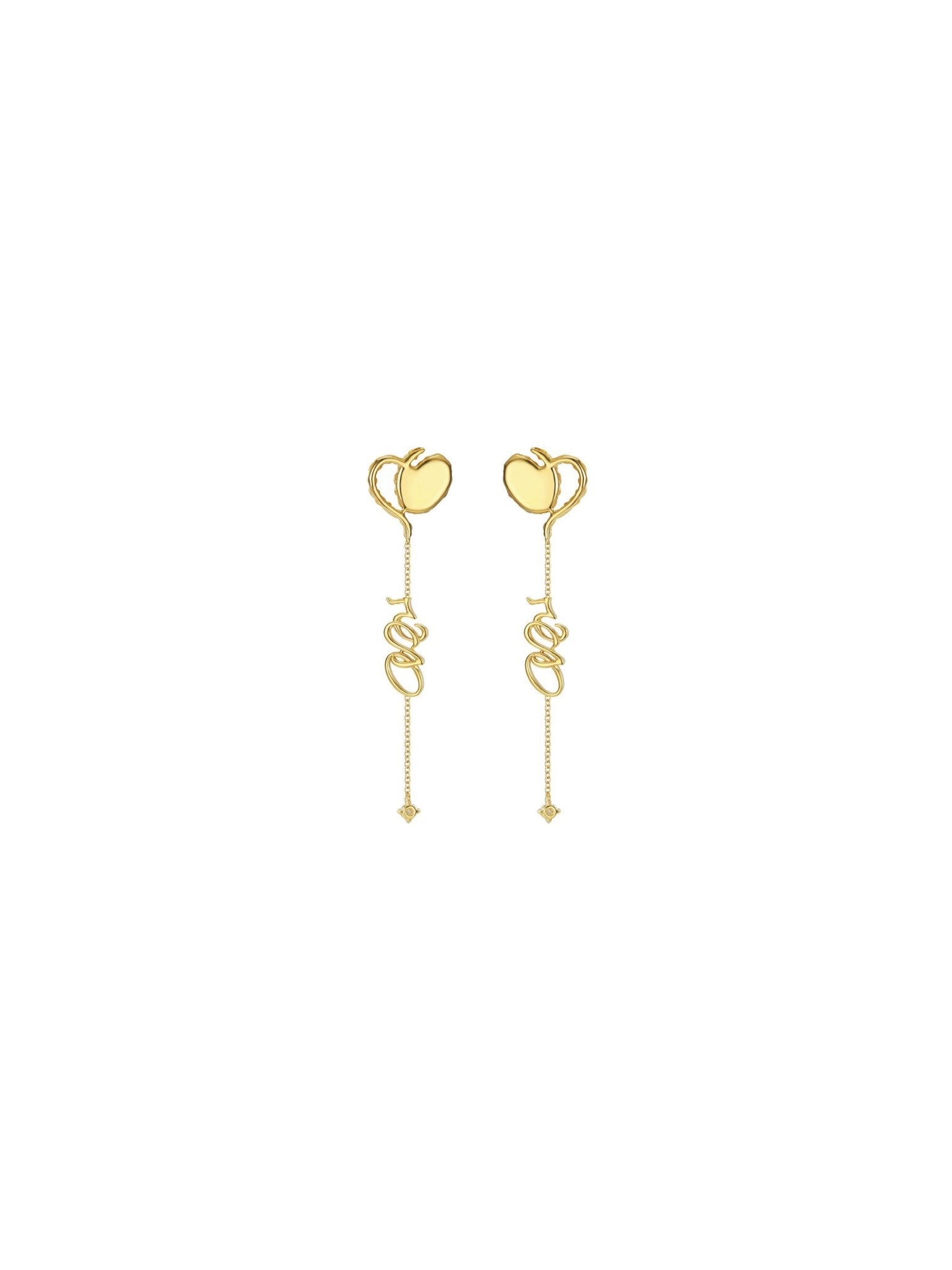 Amore Earrings (Pair) - Set | Orange Cube