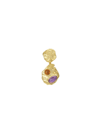 Antila Earring - Orange & Purple (Single) - Earrings | Orange Cube