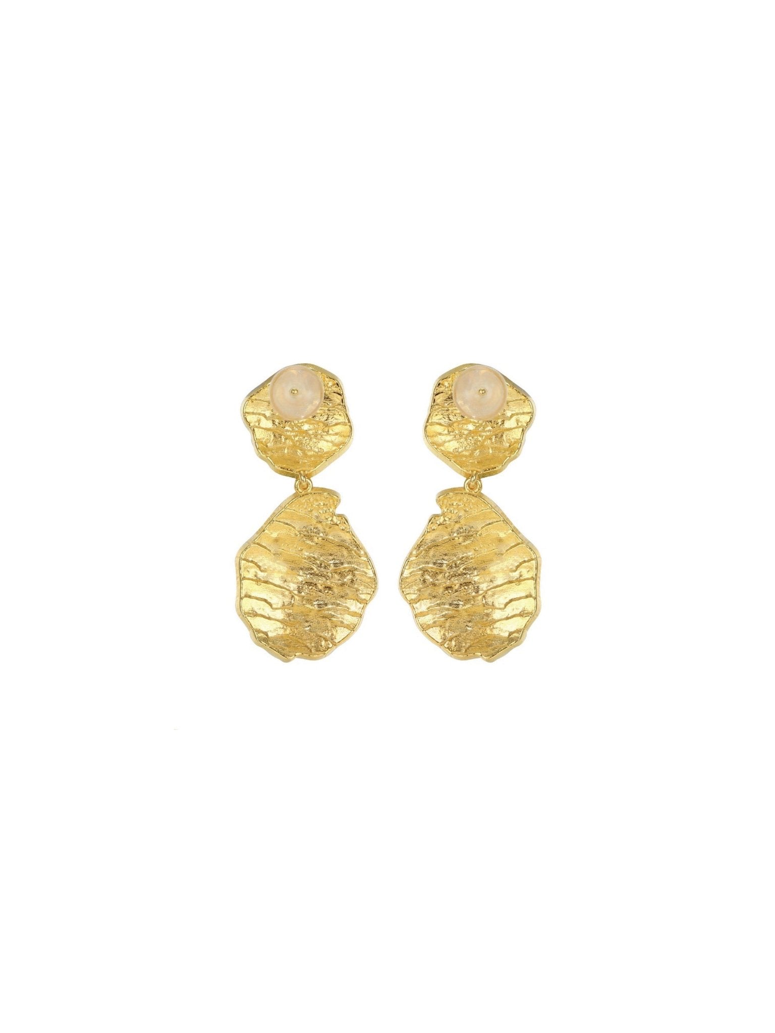 Antila Earrings (Pair) - Set | Orange Cube