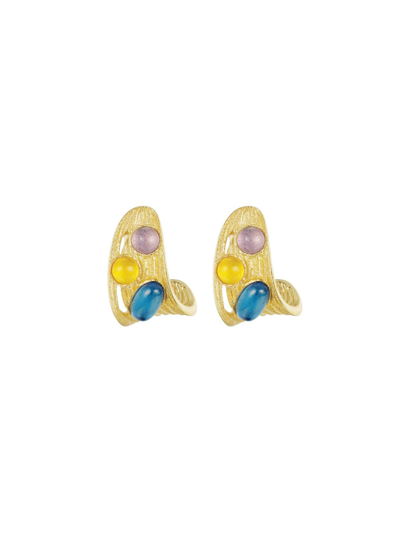 Antila Earrings - Wave (Pair) - Set | Orange Cube