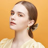 Antila Earrings (Pair) - Orange Cube
