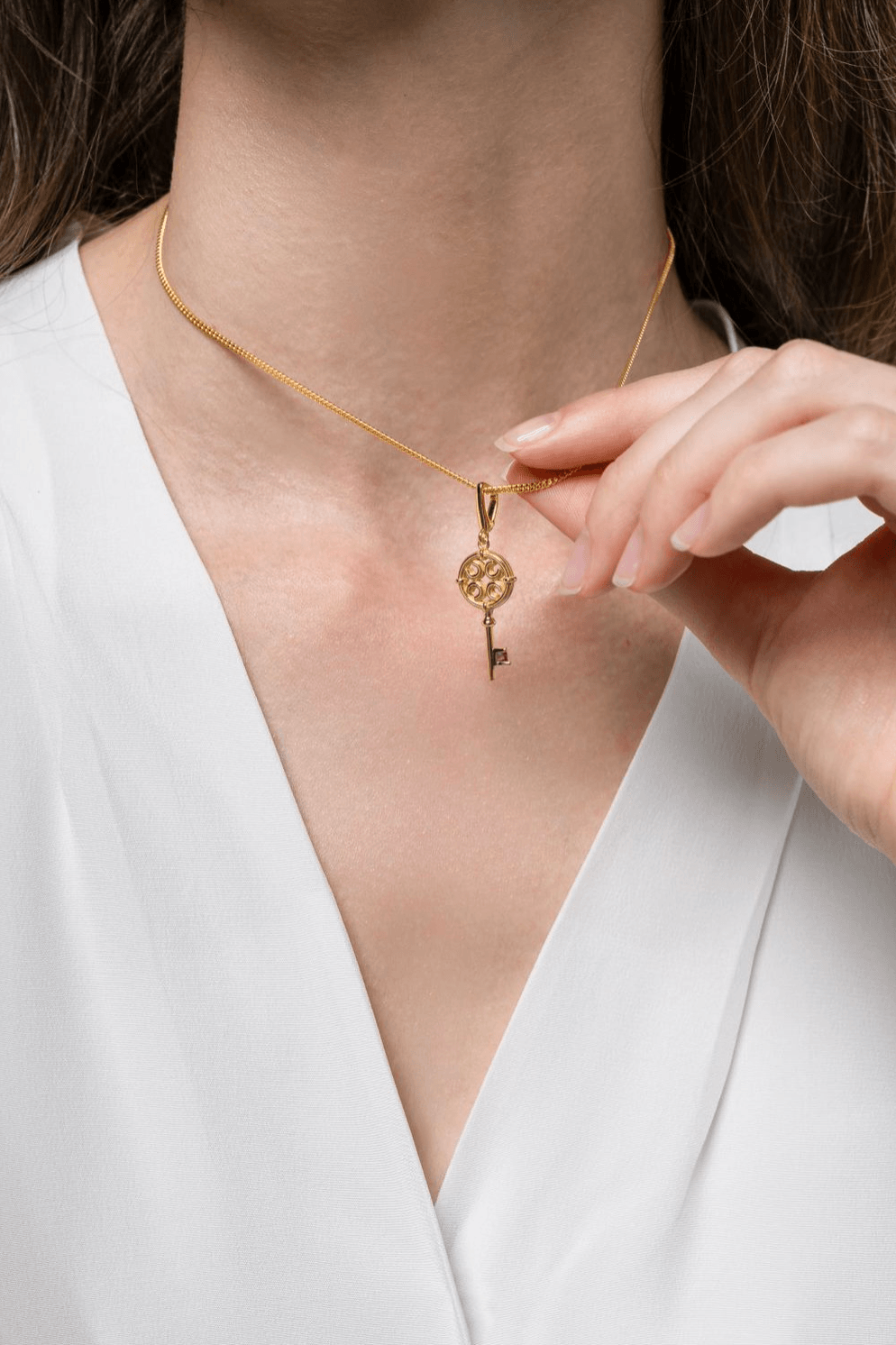 Astral Key Charm - Fuchsia - Charm | Orange Cube