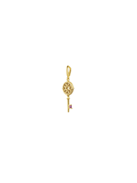 Astral Key Charm - Fuchsia - Charm | Orange Cube