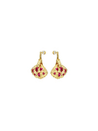 Berry Fantasy Earrings (Pair) - Set | Orange Cube