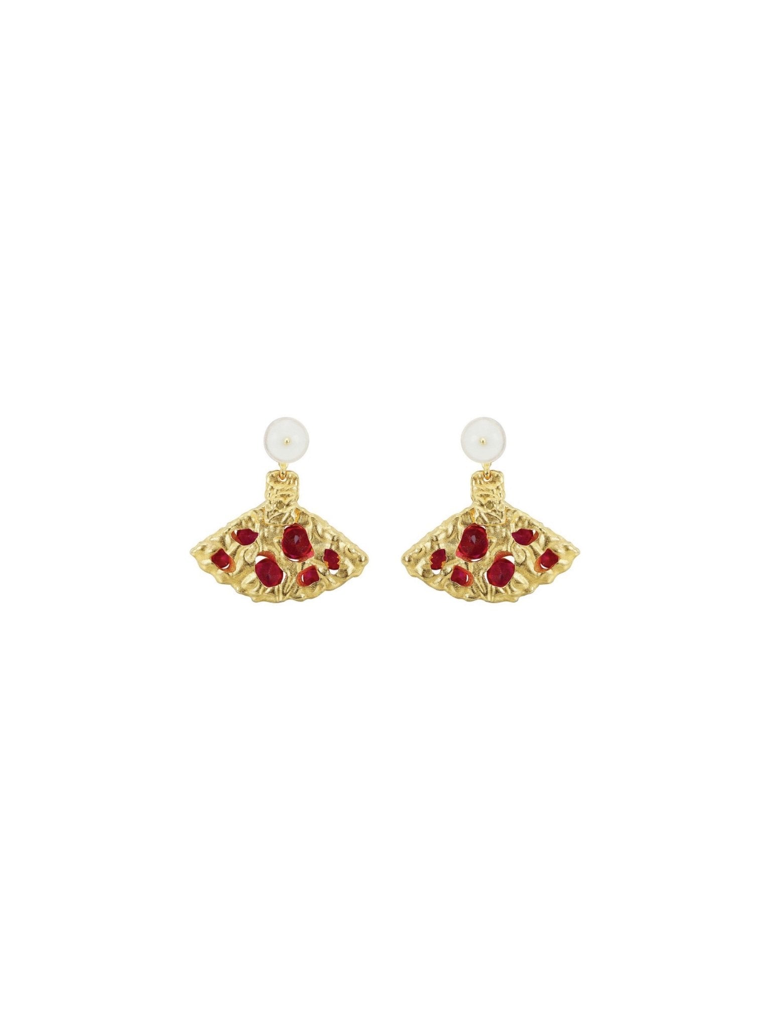 Berry Fantasy Earrings (Pair) - Set | Orange Cube