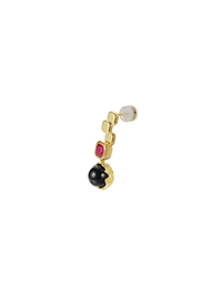 Black Berry Earring (Single) - Earrings | Orange Cube