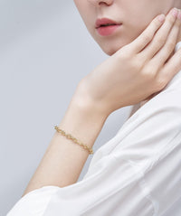 Blissful Time Bracelet - Chunky Chain - Bracelet | Orange Cube