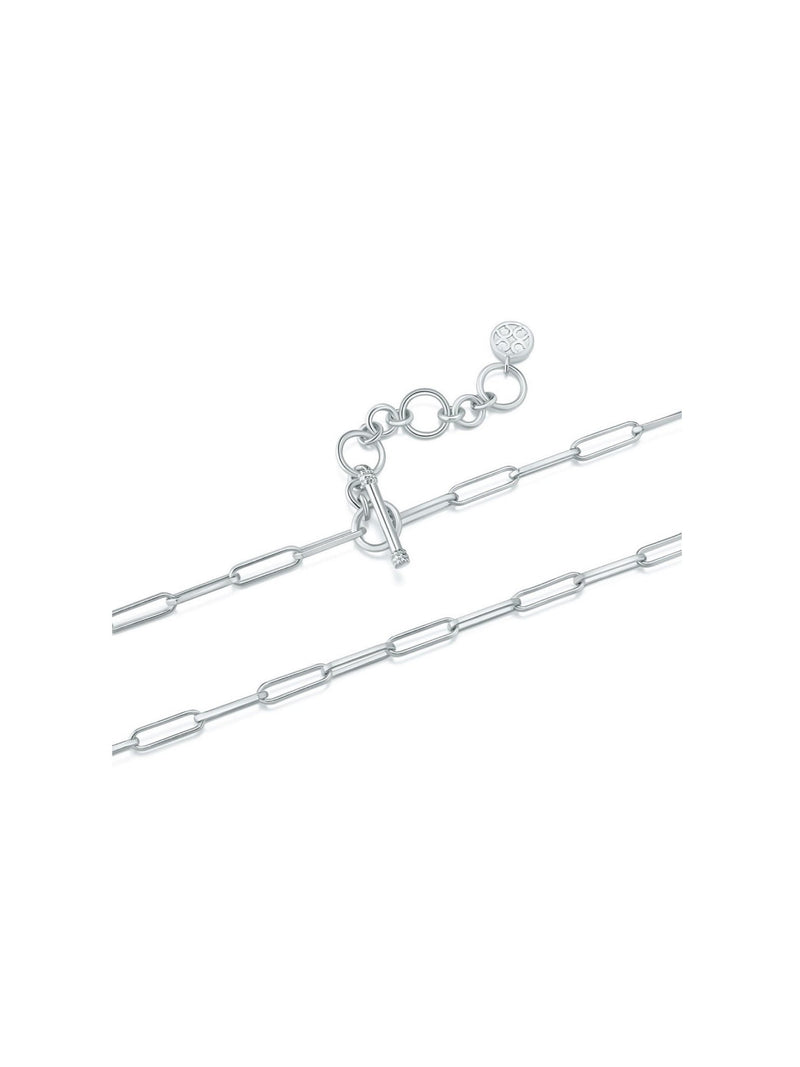 Blissful Time Necklace - Block Chain (White) - Necklace | Orange Cube