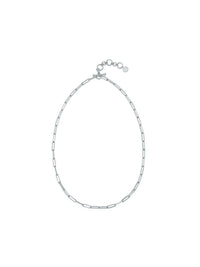 Blissful Time Necklace - Block Chain (White) - Necklace | Orange Cube