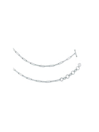 Blissful Time Necklace - Block Chain (White) - Necklace | Orange Cube