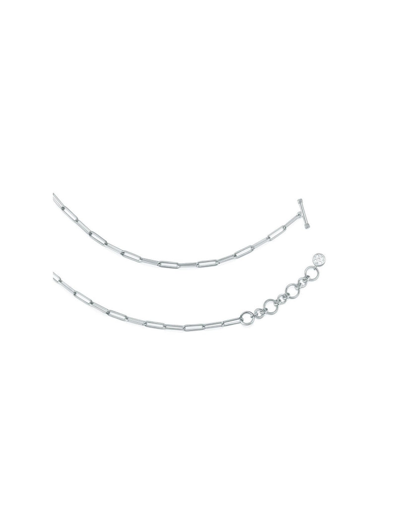 Blissful Time Necklace - Block Chain (White) - Necklace | Orange Cube