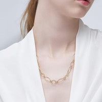 Blissful Time Necklace - Delicate Link Chain (Long) - Necklace | Orange Cube