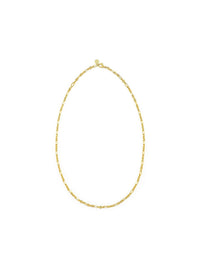 Blissful Time Necklace - Figaro Chain - Necklace | Orange Cube