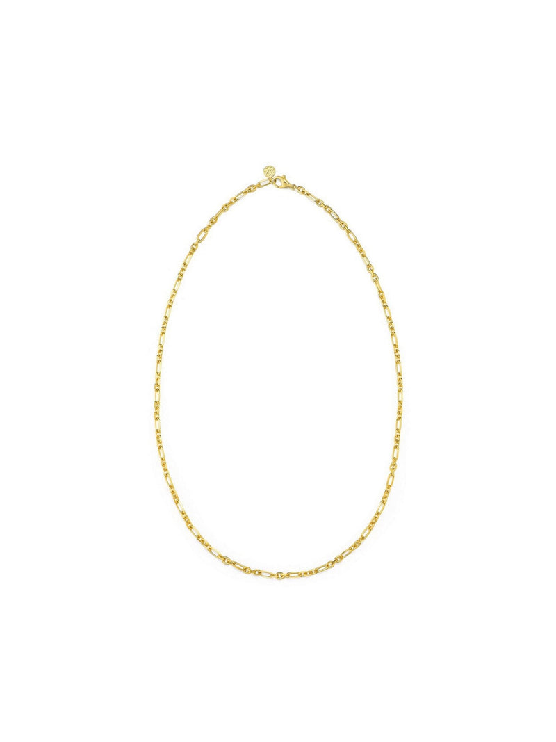 Blissful Time Necklace - Figaro Chain - Necklace | Orange Cube