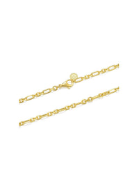 Blissful Time Necklace - Figaro Chain - Necklace | Orange Cube