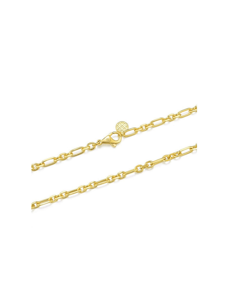 Blissful Time Necklace - Figaro Chain - Necklace | Orange Cube