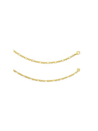 Blissful Time Necklace - Figaro Chain - Necklace | Orange Cube