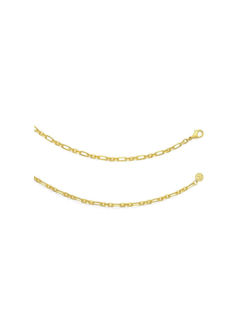 Blissful Time Necklace - Figaro Chain - Necklace | Orange Cube