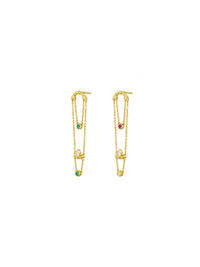 Carnival Earrings (Pair) - Set | Orange Cube