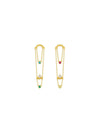 Carnival Earrings (Pair) - Set | Orange Cube