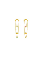 Carnival Earrings (Pair) - Set | Orange Cube