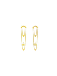 Carnival Earrings (Pair) - Set | Orange Cube