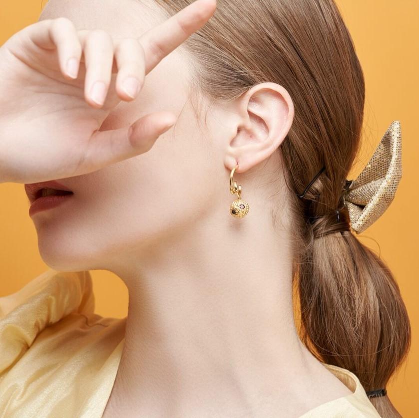 Cocoa Earring - Spiral (Multi) (Single) - Earrings | Orange Cube