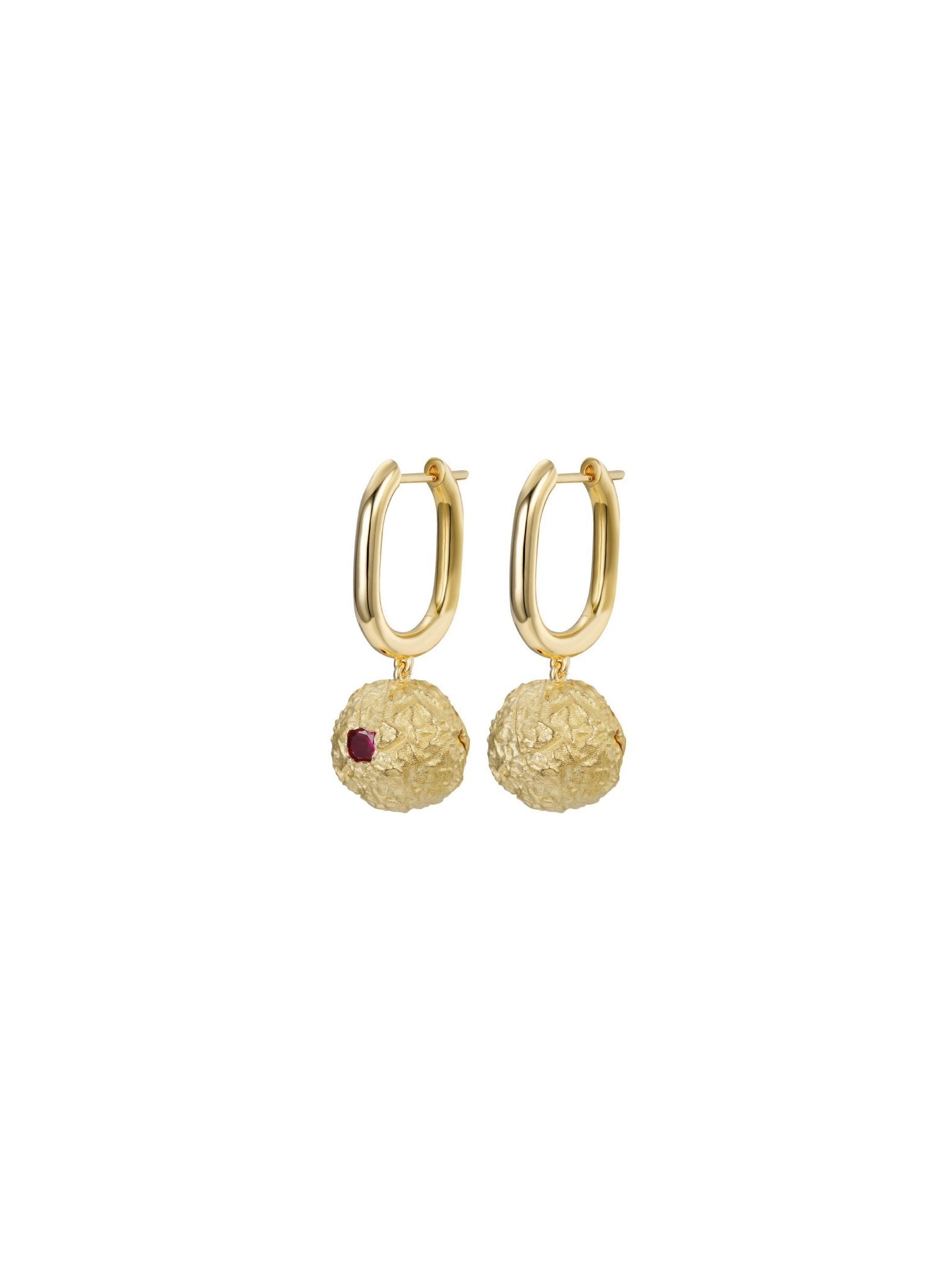 Cocoa Earrings - Red (Pair) - Set | Orange Cube