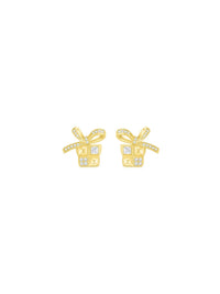 Crystal Present Earrings (Pair) - Earrings | Orange Cube