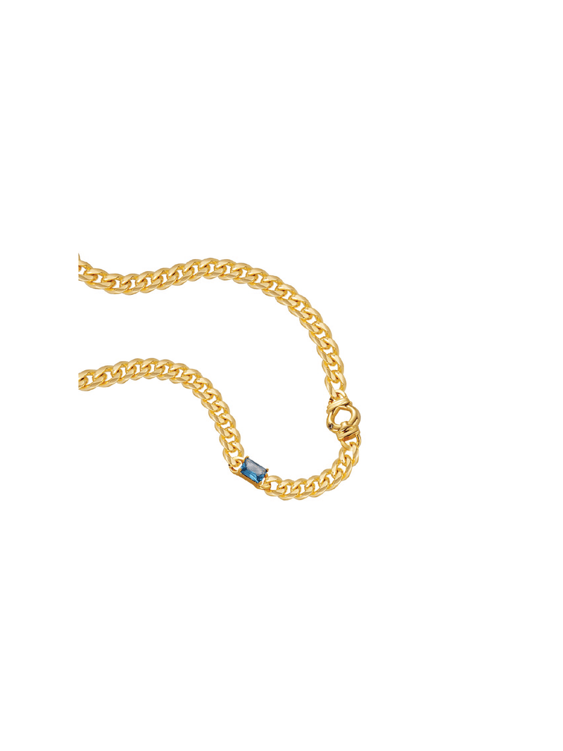 Curb Link Chain - Necklace | Orange Cube