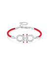 Double Horseshoe Bracelet (White) - Bracelet | Orange Cube