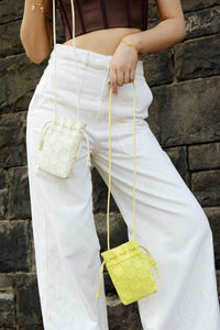 Drawstring Pouch - White - Bag | Orange Cube