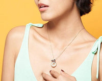 Dreamtime Pendant - Necklace | Orange Cube