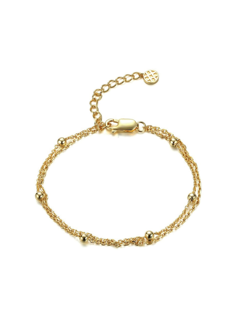 Elegance Bracelet - Double Chain - Bracelet | Orange Cube