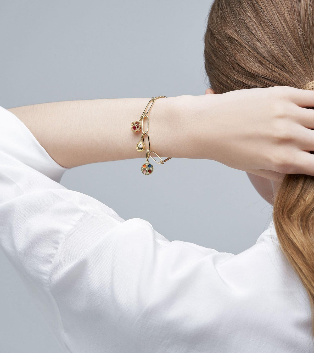 Elegance Bracelet - Mix Chain - Bracelet | Orange Cube