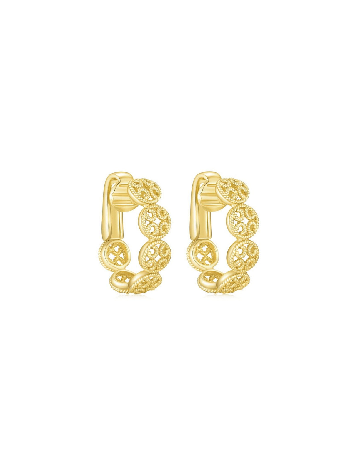 Elegant Beauty Clip - on Earring (Pair) - Set | Orange Cube