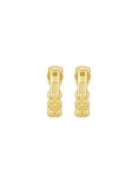 Elegant Beauty Clip - on Earring (Pair) - Set | Orange Cube