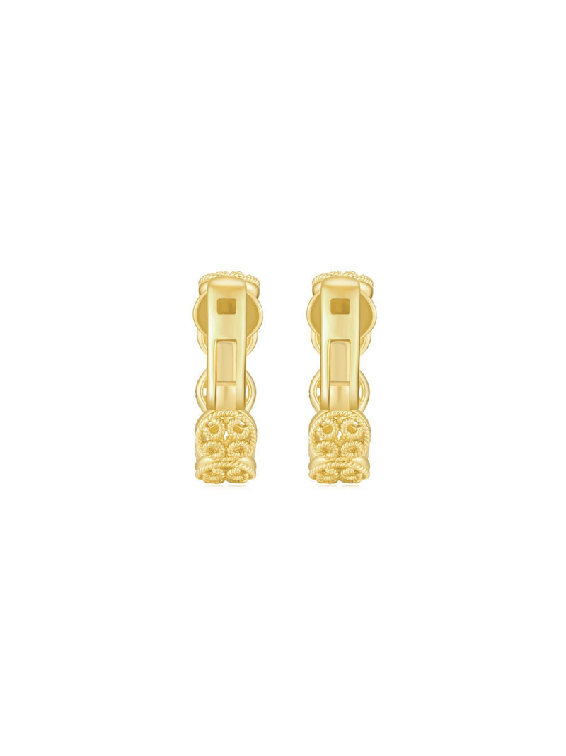 Elegant Beauty Clip - on Earring (Pair) - Set | Orange Cube