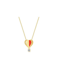 Floating Love Necklace - Red Agate - Necklace | Orange Cube