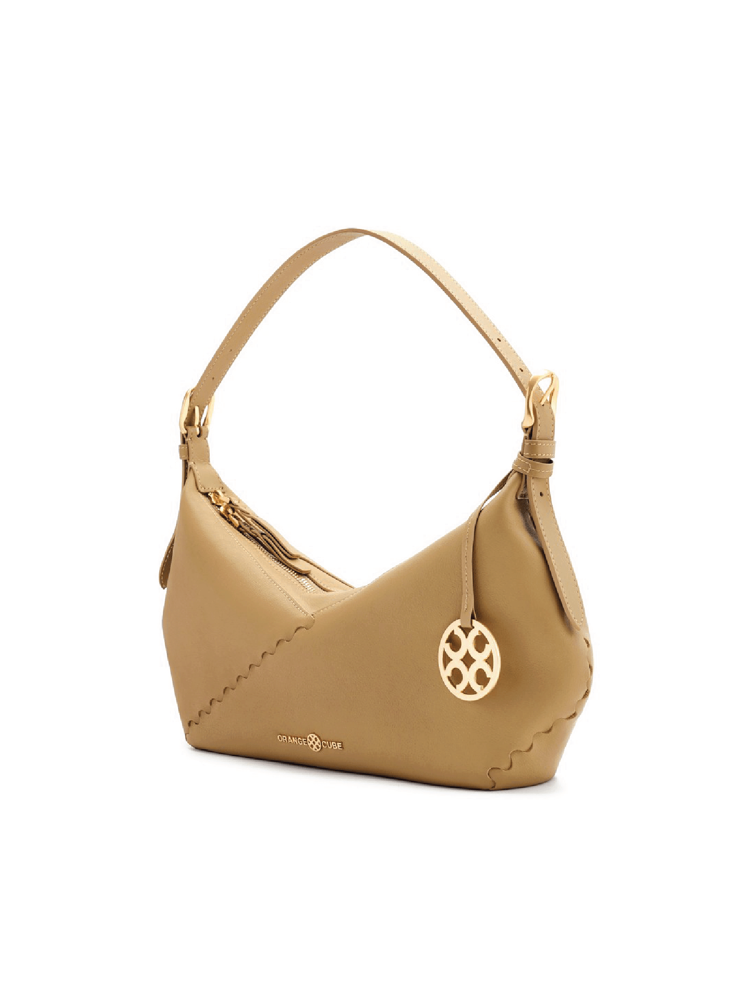 Fortune Cookie Shoulder Bag Brown Bag Orange Cube