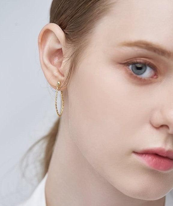 Golden Sunrise Earrings (Pair) - Set | Orange Cube