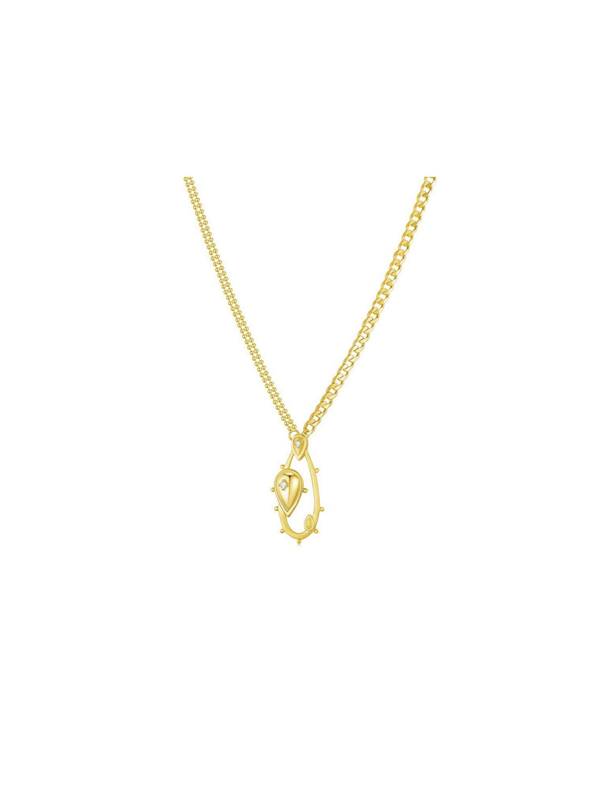 Guardian Pendant - Necklace | Orange Cube