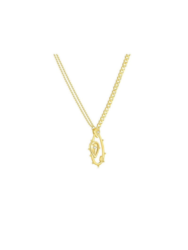 Guardian Pendant - Necklace | Orange Cube