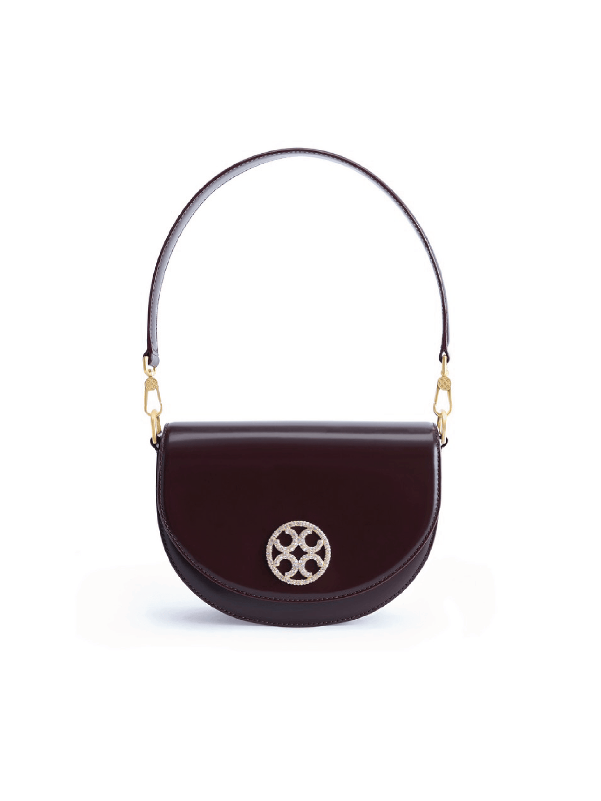 Half Moon Bag - Maroon - Bag | Orange Cube