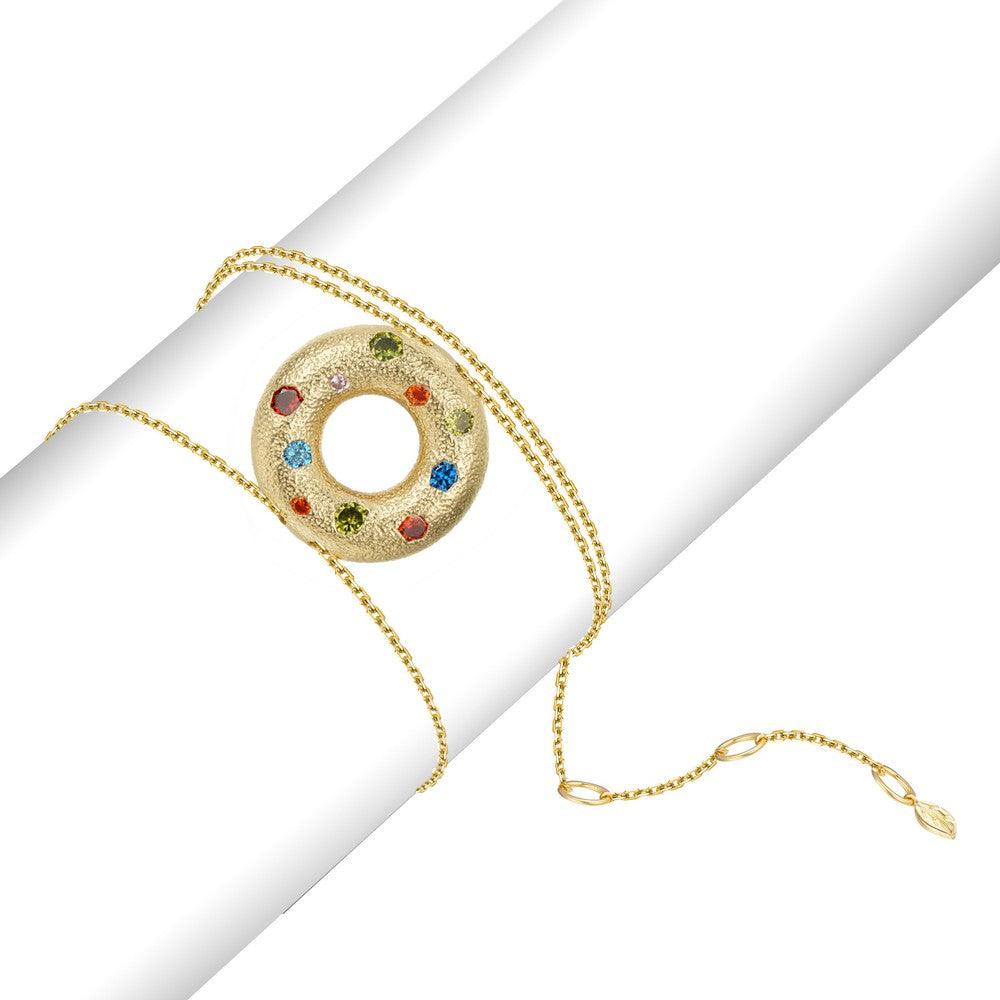 Halo Multiple Style Pendant - Small - Necklace | Orange Cube